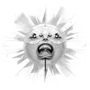 Maniac Sun tattoo design idea