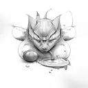 I think therefore I am tattoo design idea