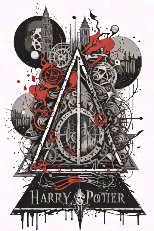 "until the very end" + Harry potter deathly hallows tattoo design idea