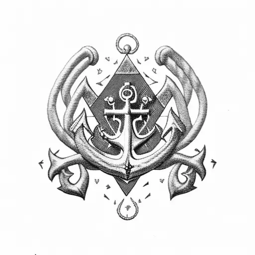 navy anchor skunk Hebrews 6:19 tattoo design idea