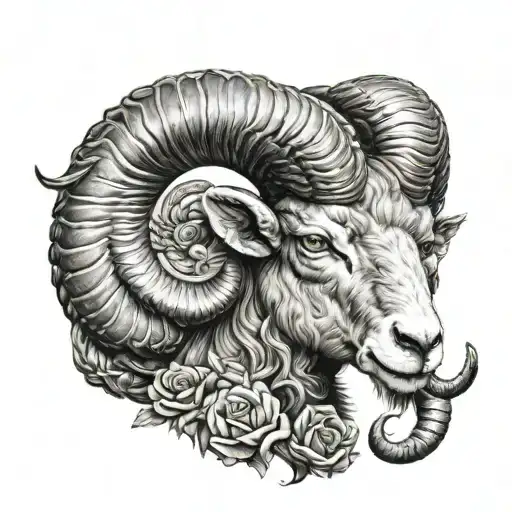aries ram tattoo design idea