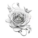 flower bomb  tattoo design idea