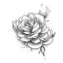 flower bomb  tattoo design idea