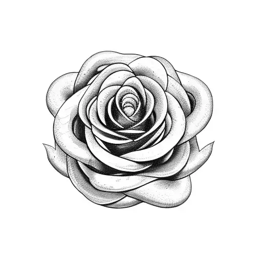 snake rose tattoo design idea