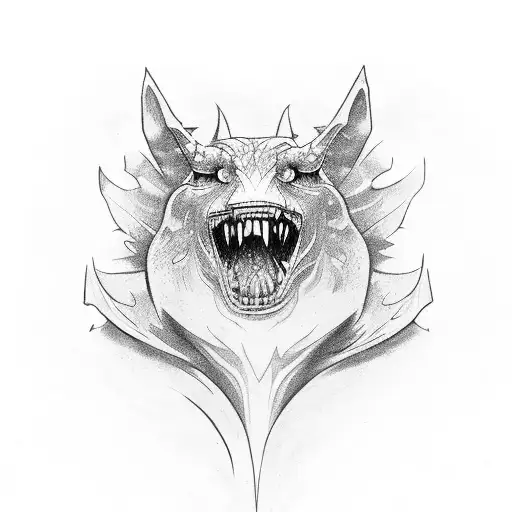 hobbit door tattoo design idea