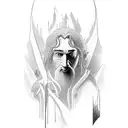 hobbit door tattoo design idea