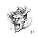 heracles pulling cerberus from the hell and Heracles taking back cerberus from the hell  tattoo design idea