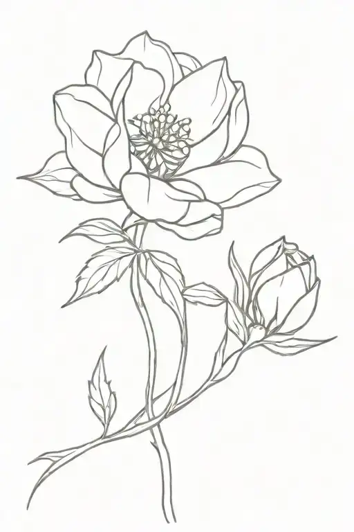 may birth flower and august birth flower and october birth flower and september birth flower bouquet  tattoo design idea