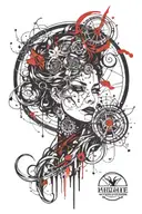 Hecate goddness  tattoo design idea