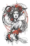 Hecate goddness  tattoo design idea