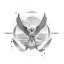 espiritu santo jesus tattoo design idea