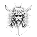 espiritu santo jesus tattoo design idea