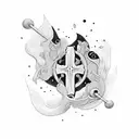 cross with job 19:25 tattoo design idea