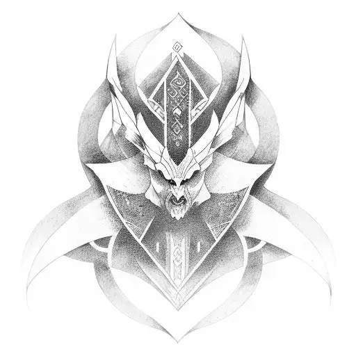 Link and saga de geminis and melioda tattoo design idea