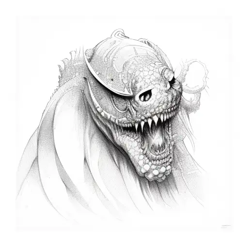 Monster  tattoo design idea