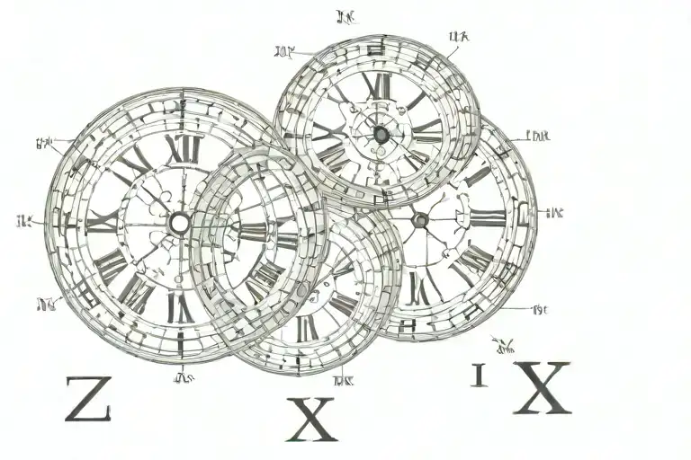 roman numerals 2005 april 21 tattoo design idea