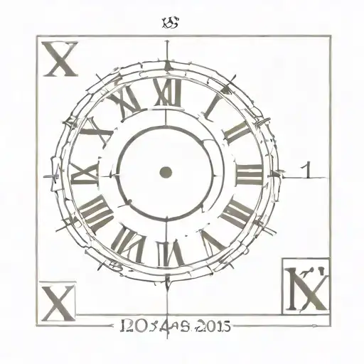 roman numerals representing important dates 2005 4 21 tattoo design idea