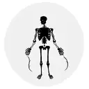 Skeleton somoking with a cloud of smoke where the lungs should be tattoo design idea