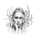 virgen del Rocío  tattoo design idea