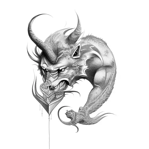Chimera tattoo design idea