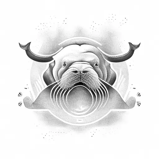 walrus  tattoo design idea