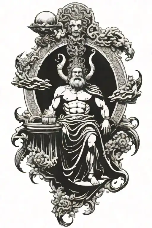 gods Olympus tattoo design idea