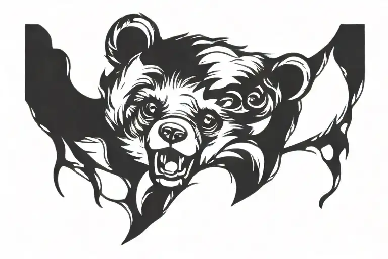 gay teddy bear tattoo design idea