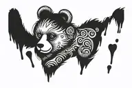 gay teddy bear tattoo design idea