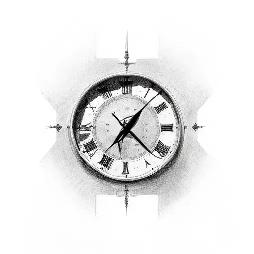 7,11,9 in Roman numerals overlap each other tattoo design idea