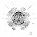 7,11,9 in Roman numerals overlap each other tattoo design idea