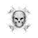 7,11,9 in Roman numerals overlap each other tattoo design idea