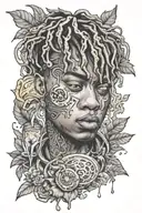 juice wrld 999  tattoo design idea