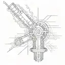 tesla coil tattoo design idea