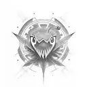 Itachi, raven, sharingan, snake, Nordic  tattoo design idea