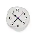 A clock that is melting with the phrase "time waits for no one" tattoo design idea