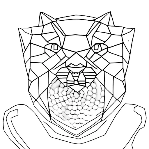 panther eyes tattoo design idea