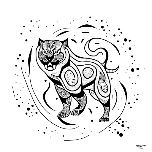 claw marks with panther eyes  tattoo design idea