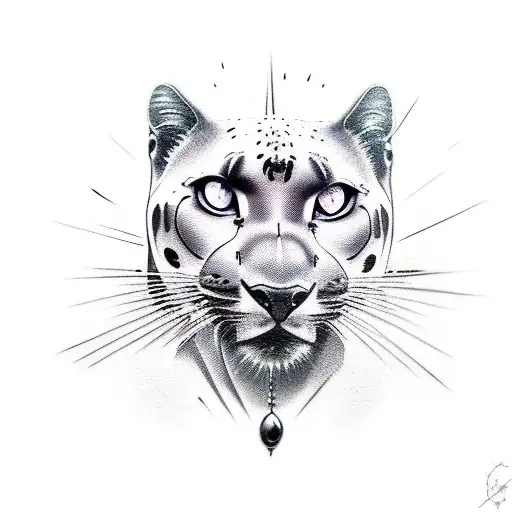 claw marks with panther eyes  tattoo design idea