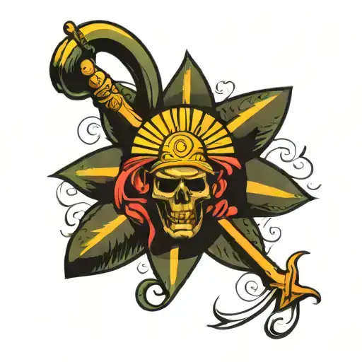 Army, Jamaica, Black Struggles Embrace God's tattoo design idea