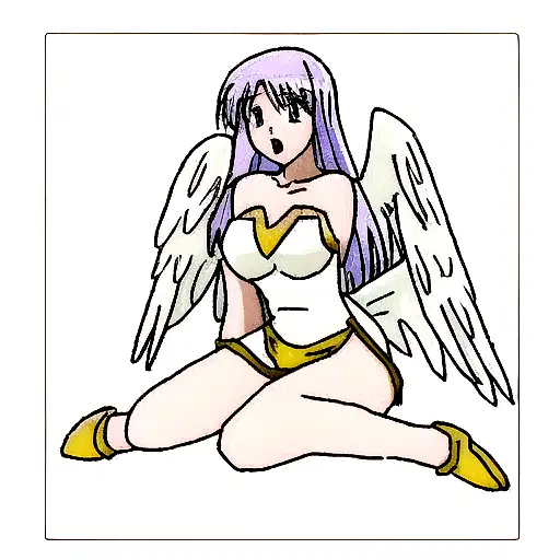 biblically acurate angel tattoo design idea