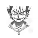 luffy tattoo design idea