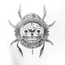 luffy tattoo design idea