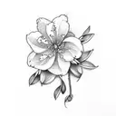 orange blossom  tattoo design idea