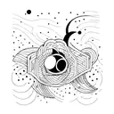 gravity point tattoo design idea