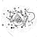 gravity point tattoo design idea