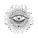 Evil Eye tattoo design idea