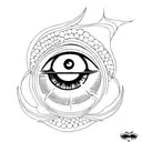 Evil Eye tattoo design idea