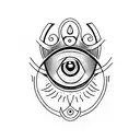 Evil Eye tattoo design idea