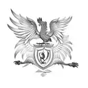 Liver bird, shade tattoo design idea