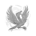 Liver bird, shade tattoo design idea